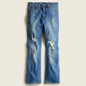 J crew 9” Demi boot crop jeans christy wash